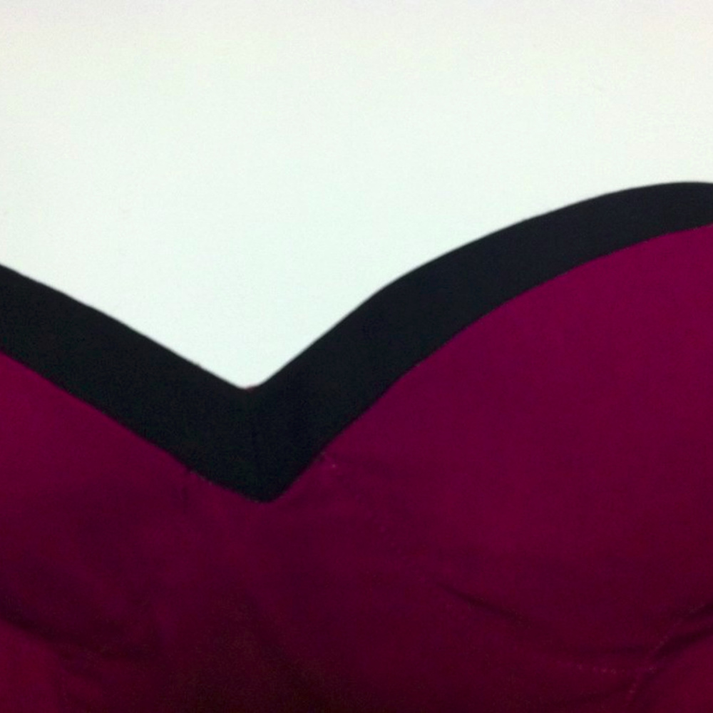 Burgundy Corset Top - Picture 4 of 4